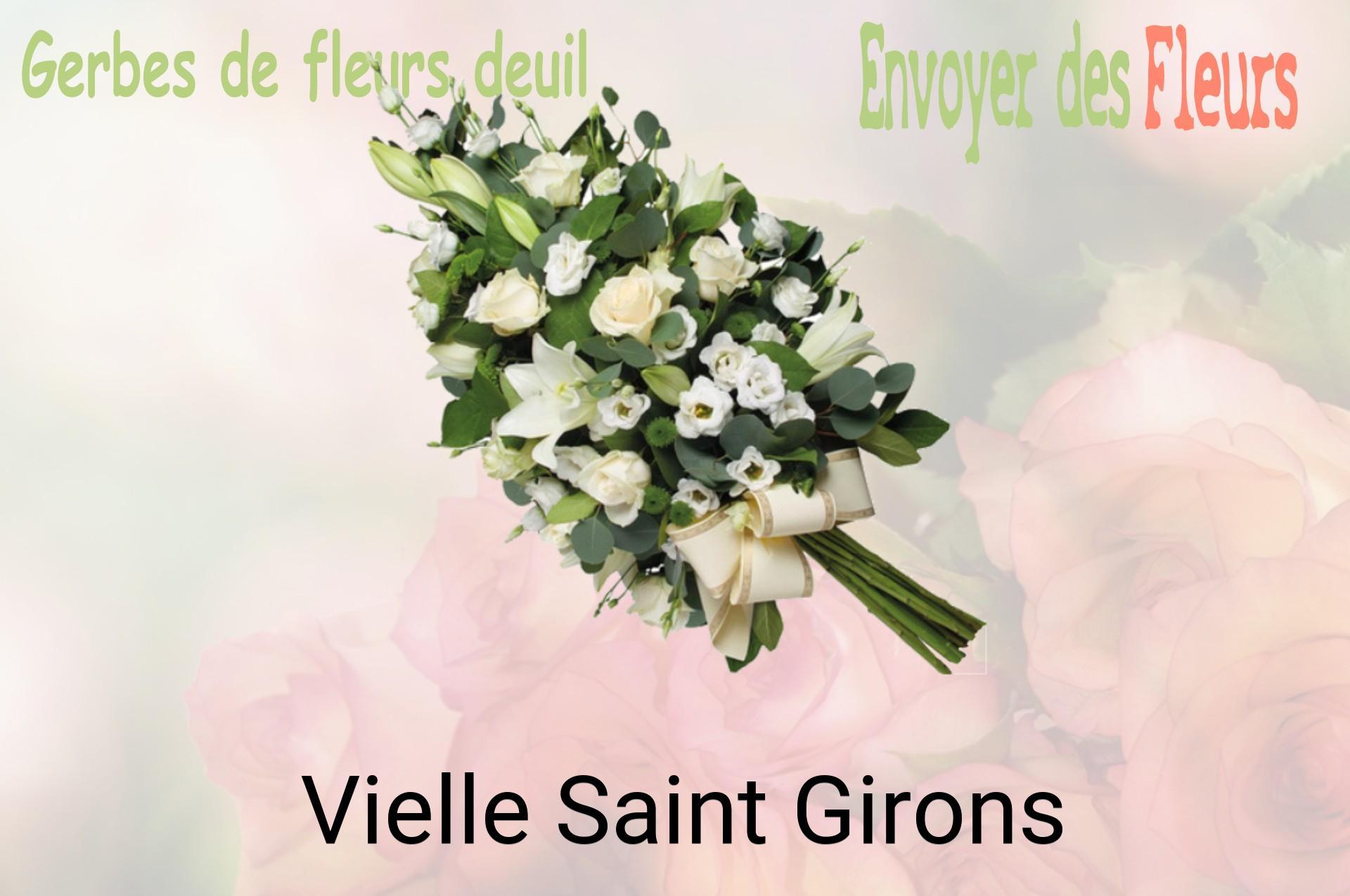 Gerbe de fleurs de deuil livrée à Vielle-Saint-Girons
